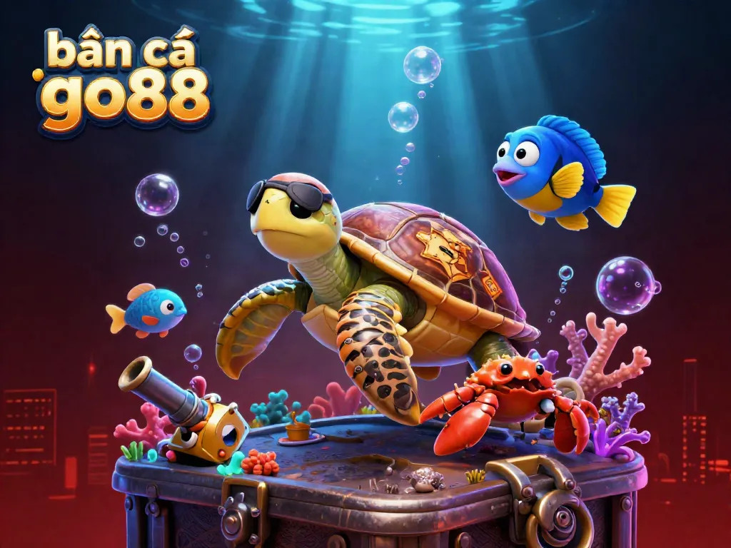 Experience thrilling action with bắn cá go88, featuring vibrant underwater scenes and playful sea creatures.