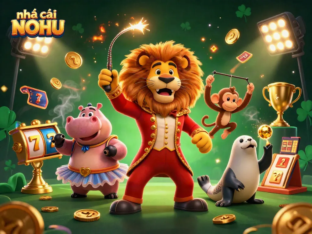 Experience the thrill of nhà cái NOHU with vibrant jackpot scenes, showcasing excitement and winning potential.