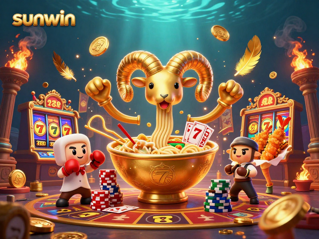 Experience engaging gameplay with sunwin at a vibrant casino featuring unique characters and rich visuals.