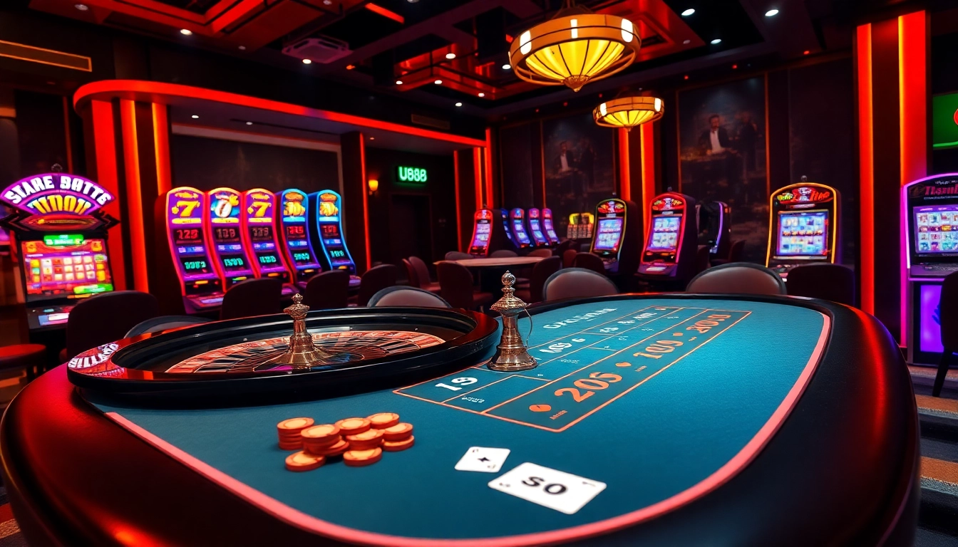 Experience U888 excitement at a luxurious casino table with vibrant games and thrilling odds.