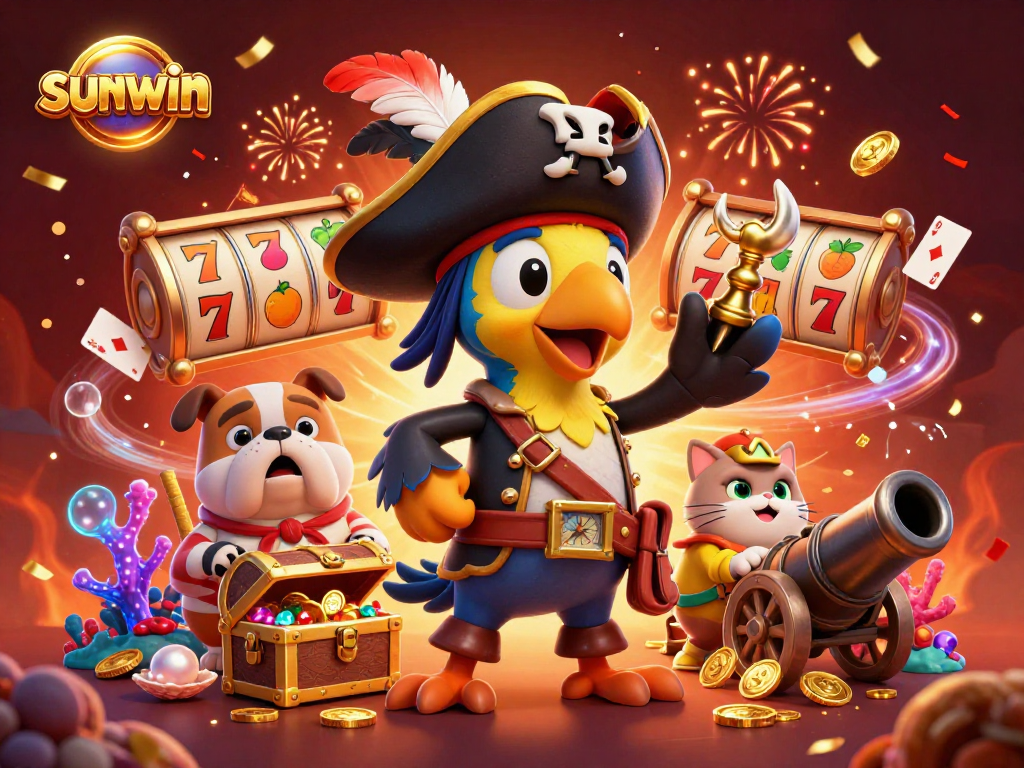 Experience thrilling gameplay with sunwin as pirate characters discover hidden treasures and jackpot wins.