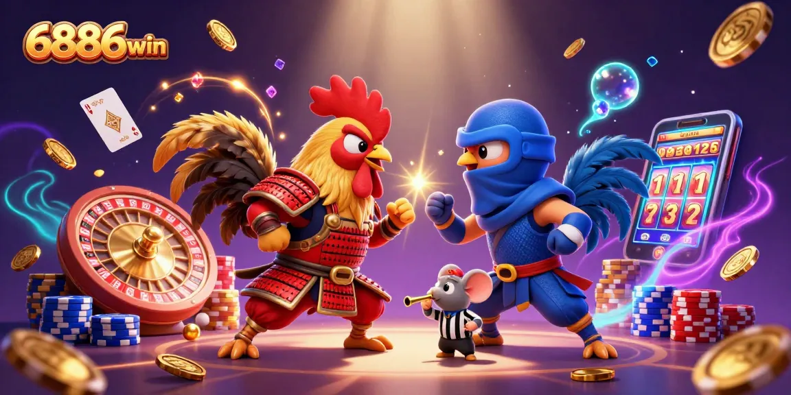 Engage in thrilling battles with the 6886win roosters amidst a dynamic casino scene.