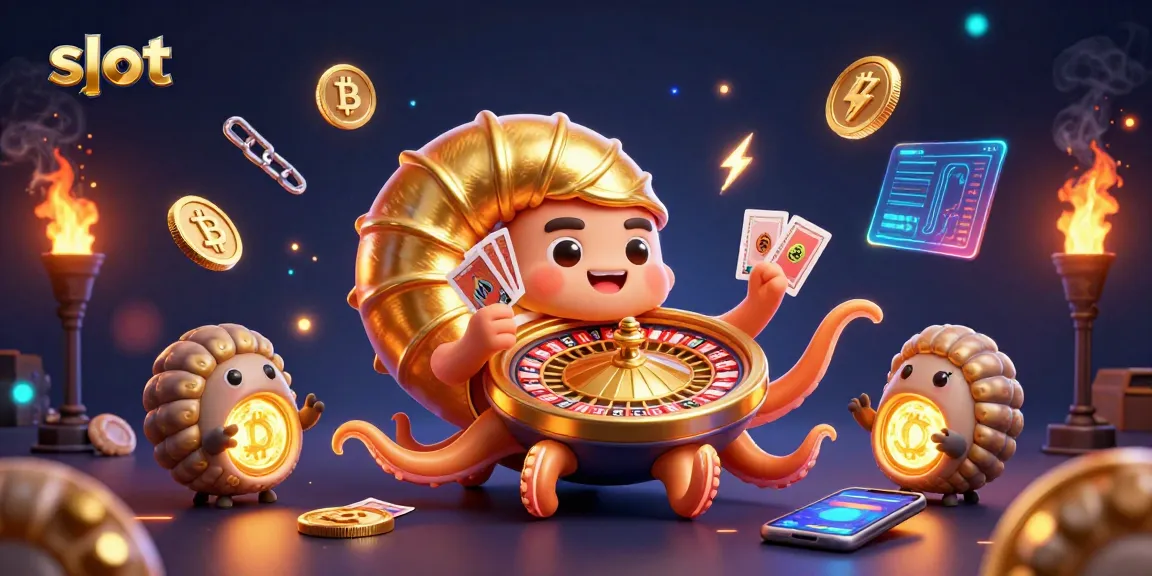 Spin the reels for slots while surrounded by digital coins and gaming elements in an exciting casino themed scene.