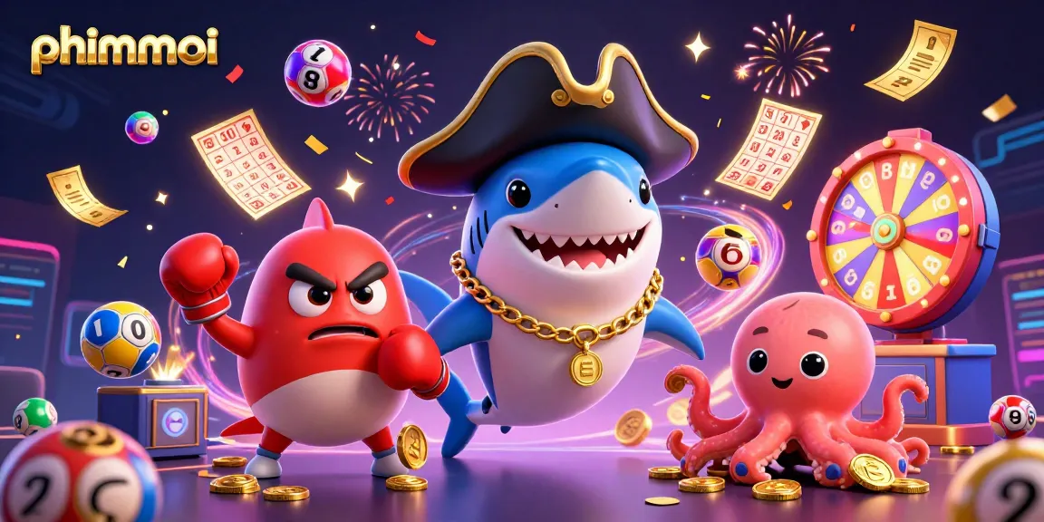 Join the thrills of phimmoi with a playful pirate shark, boxing pufferfish, and treasure-holding octopus in a vibrant casino scene.