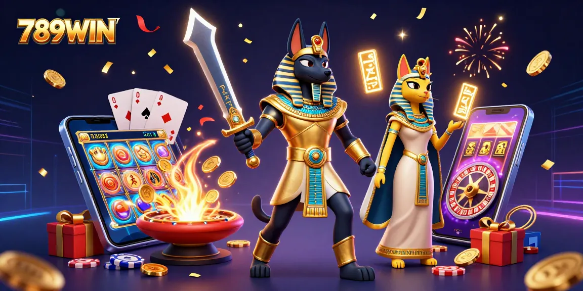 Experience thrilling jackpots with 789WIN's vibrant slot games and iconic Egyptian characters.