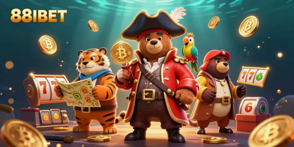 Experience excitement at 88IBET with dynamic slots, vibrant characters, and dazzling treasures.