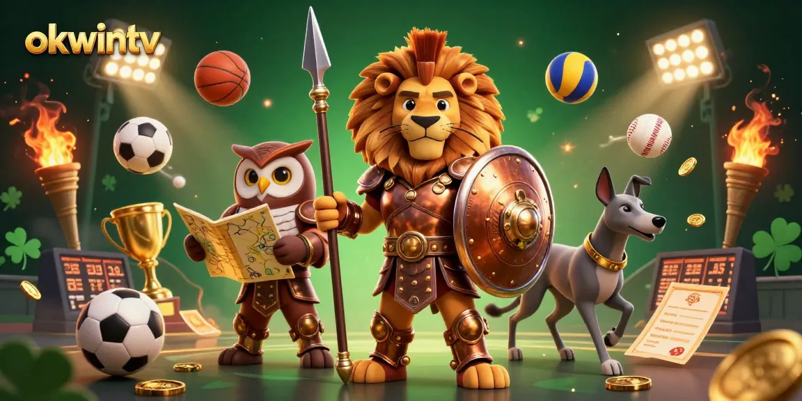 Engage with the exciting sports betting experience on okwintv, surrounded by dynamic elements of soccer and basketball.