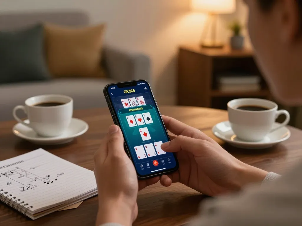 Play exciting card games on OK365 app while enjoying a comfortable home environment.