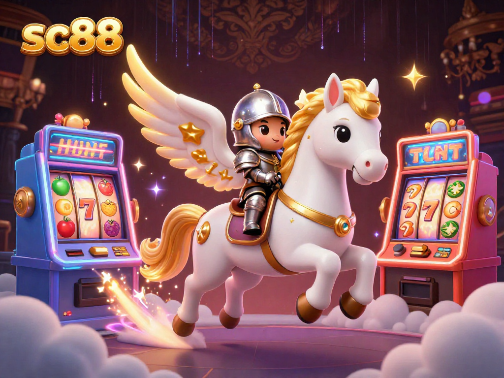 Engage with sc88 for thrilling slot adventures featuring a celestial horse and knight!