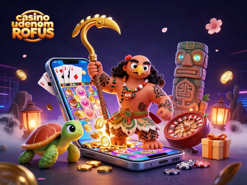 Spin and win at casino uden om ROFUS with exciting slot games and vibrant character action.