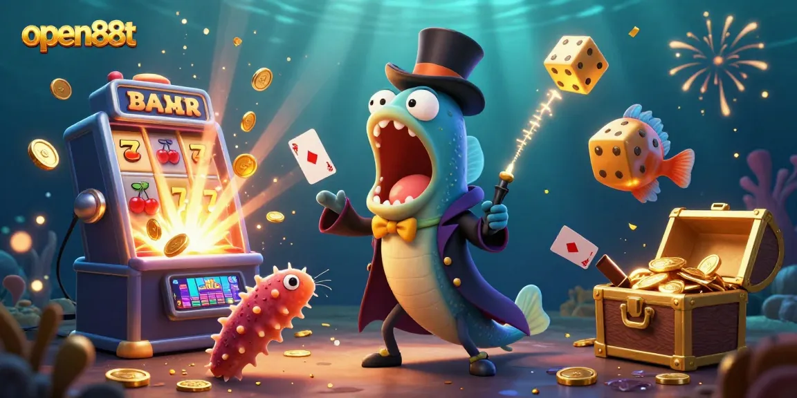 Engage with open88t's thrilling casino adventure featuring vibrant characters and gaming elements.