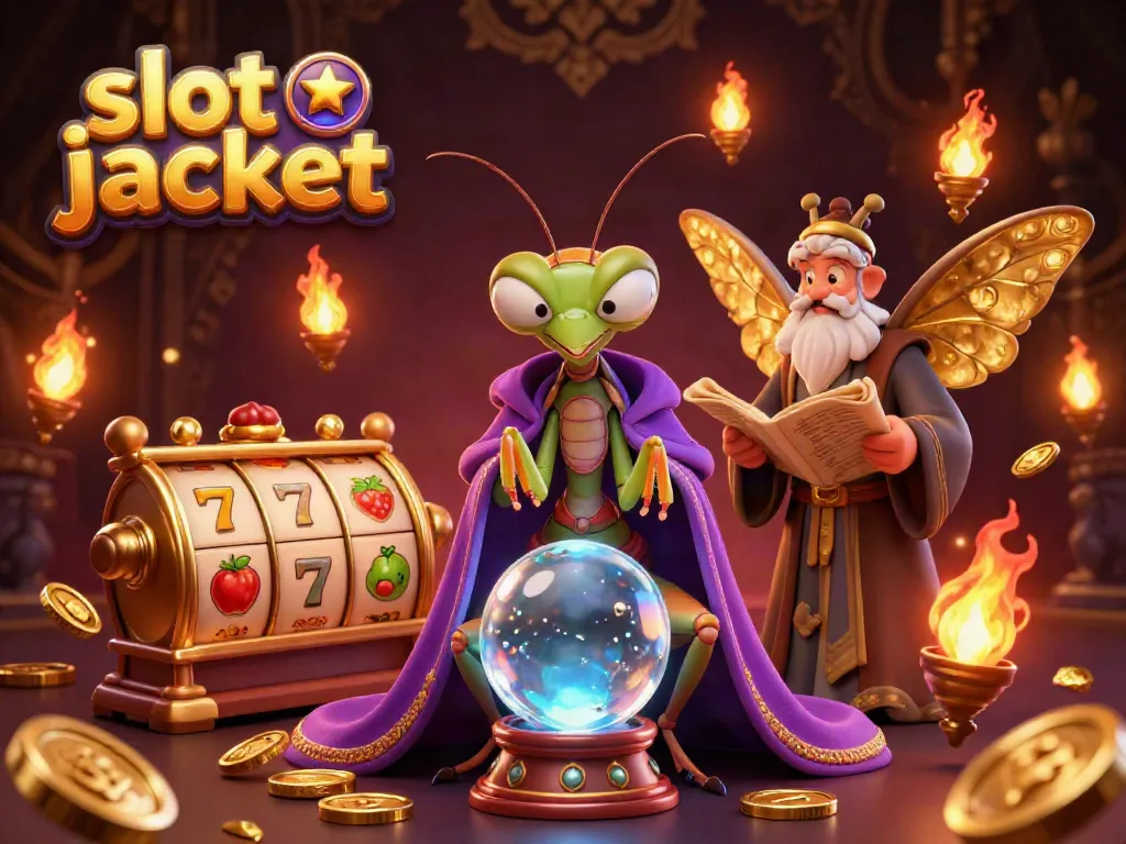 Experience the excitement of slot jackpot with vibrant characters and dynamic casino elements.