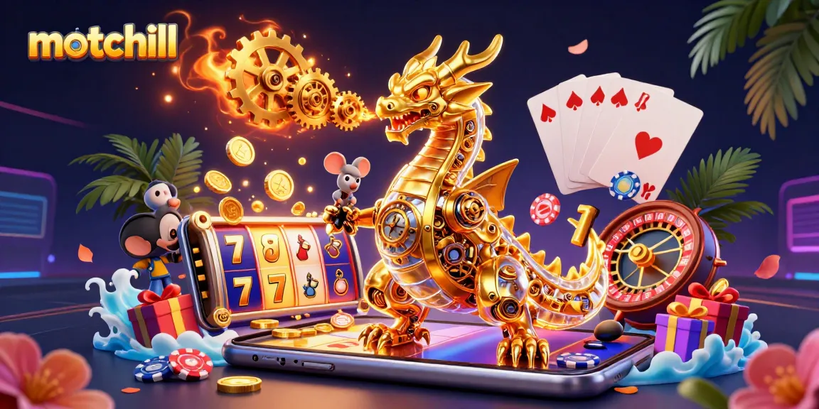 Engage with motchill through a thrilling 3D casino experience featuring unique games and golden rewards.