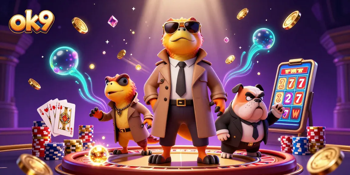 Experience the thrill of gambling at OK9 as raptors in disguise enter a VIP casino lounge.