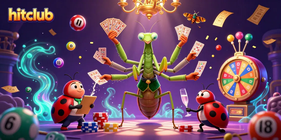 Hitclub players enjoy dynamic lottery games as colorful balls bounce and prizes await.