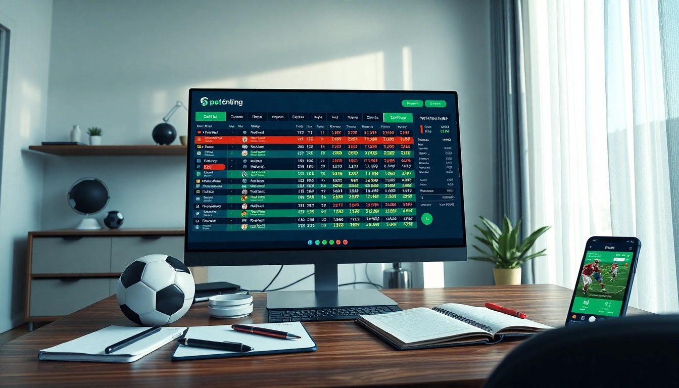 Real-time tỷ lệ kèo nhà cái displayed on a modern betting interface