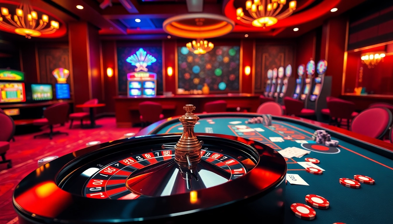 Enhance your online betting experience with 7m tỷ số and engaging casino visuals featuring roulette and poker.