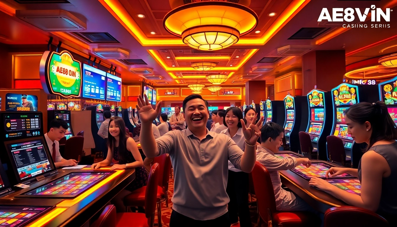 Experience the excitement at AE888 Vin with top-tier gaming and vibrant casino ambiance.