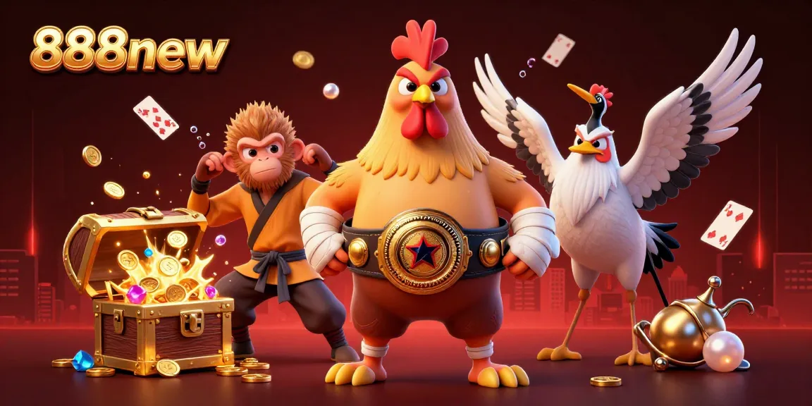 Engage with exciting gameplay at 888new featuring unique characters and vibrant casino elements.